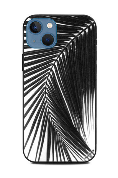Covernex غطاء حماية لهاتف Apple iPhone 13 - أوراق سوداء وبيضاء