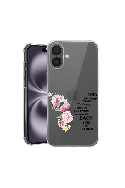 bestcase ® Anti Shock Case for Apple iPhone 16, Eu Sunt Furtuna, 1828630 AS 1848