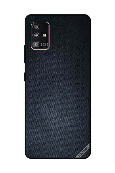 Covernex غطاء حماية لهاتف سامسونج جالاكسي A51 بنقشة جينز سوداء