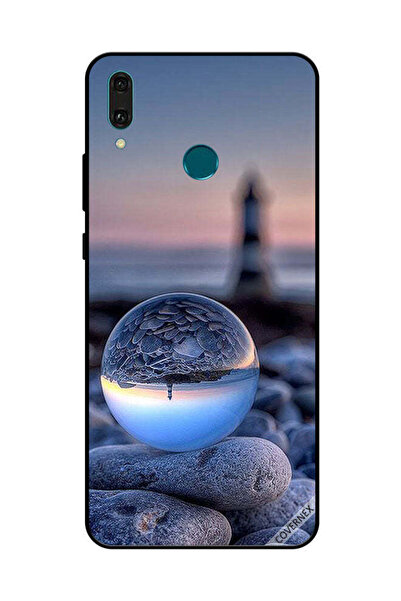 Covernex غطاء حماية لهاتف هواوي Y9 2019، تصوير رائع للطبيعة في زجاج دائري