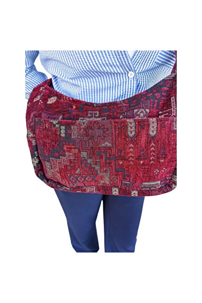 HHKARTS Red Ethnic Crossbody Bag