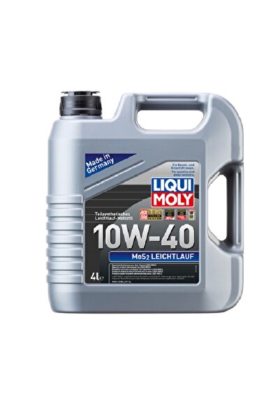 Liqui Moly MoS2 Leichtlauf 10W-40 4 Litre - Molibden Katkılı Yarı Sentetik Mo...