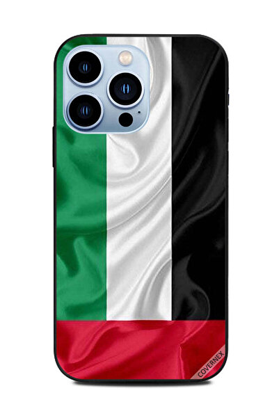 Covernex غطاء حماية لهاتف أبل آيفون 13 برو قماش علم الإمارات العربية المتحدة