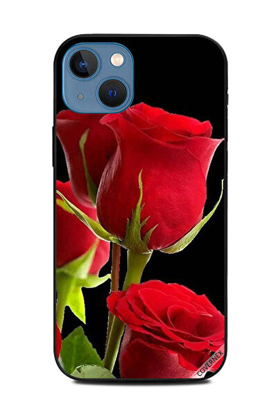 Covernex غطاء حماية لهاتف أبل آيفون 13 - ورود حمراء