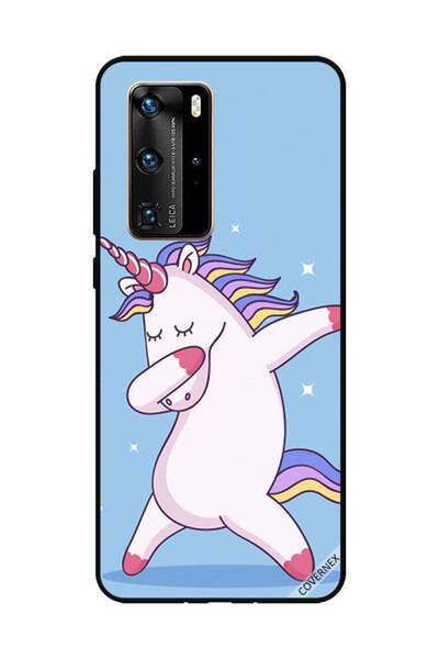 Covernex غطاء حماية لهاتف هواوي بي 40 برو - يونيكورن - أزرق داكن