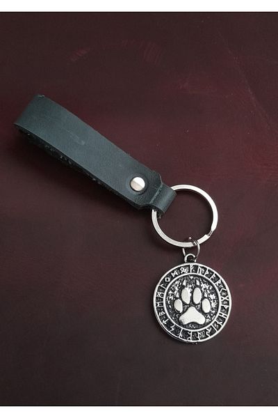 BSN Store سلسلة مفاتيح من الجلد الطبيعي الفاخر على شكل مخلب الدب