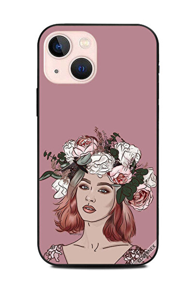 Covernex غطاء حماية لهاتف Apple iPhone 13 Mini - فتاة محبة للزهور