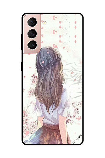 Covernex غطاء حماية لهاتف سامسونج جالكسي S21 فتاة لطيفة في تفكير عميق