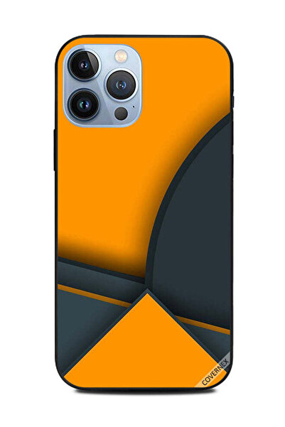 Covernex غطاء حماية لهاتف Apple iPhone 13 Pro Max بنقشة أشكال صفراء وسوداء
