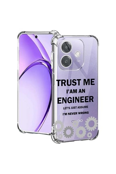 bestcase ® Anti Shock Case for OPPO A60 5G / A40, Trust me I'm an engineer, 1997853 AS 1841