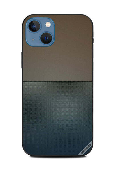 Covernex غطاء حماية لهاتف Apple iPhone 13 بنمط بني وأزرق