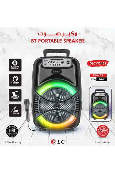 DLC Bluetooth Portable Speaker – Compact & Stylish Sound System