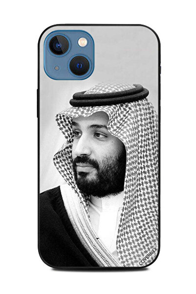 Covernex غطاء حماية لجهاز آيفون 13 من آبل، صورة محمد بن سلمان بالأبيض والأسود