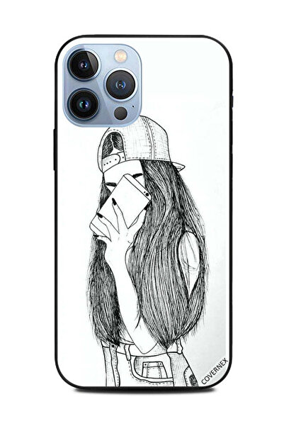 Covernex غطاء حماية لهاتف Apple iPhone 13 Pro Max رسم فتاة تصنع صورة