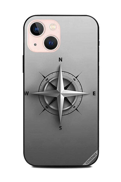 Covernex غطاء حماية لهاتف Apple iPhone 13 Mini بنمط البوصلة