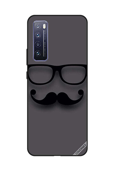 Covernex غطاء حماية لهاتف هواوي نوفا 7 - أسود زجاجي وشارب