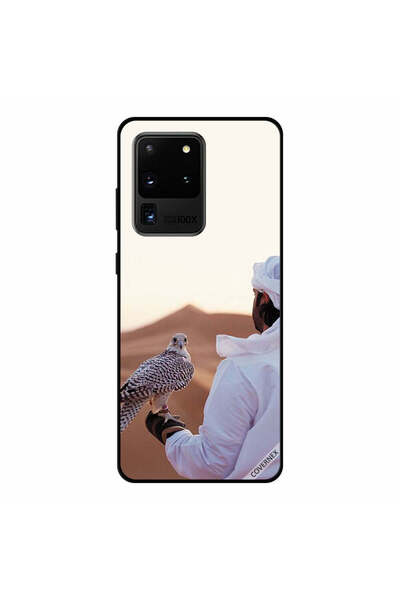 Covernex غطاء حماية سامسونج جالكسي S20 ألترا باللونين الأبيض والأسود بتصميم ن...