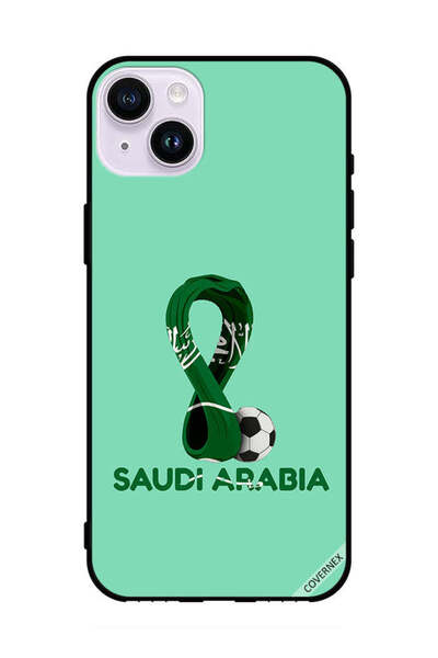 Covernex غطاء حماية لهاتف أبل آيفون 14 علم المملكة العربية السعودية في كأس ال...