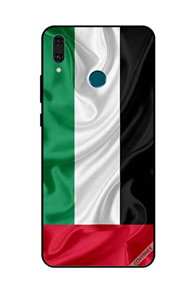 Covernex غطاء حماية لهاتف هواوي Y9 2019، قماش علم الإمارات العربية المتحدة