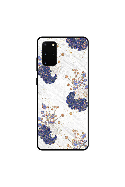 Covernex غطاء حماية سامسونج جالكسي S20 بلس بنقشة زهور باللونين الأبيض والأزرق
