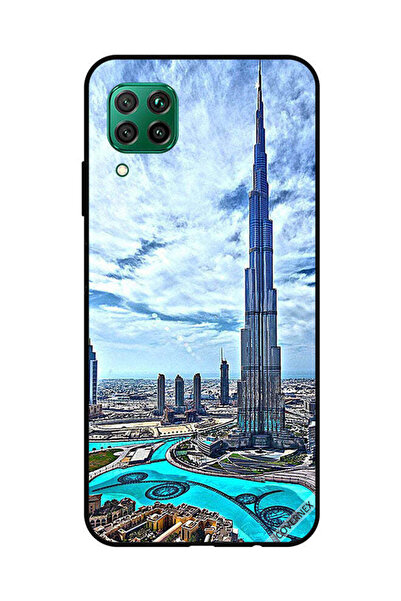 Covernex غطاء حماية لهاتف هواوي نوفا 7i / P40 لايت - برج خليفة - غيوم مؤثرة