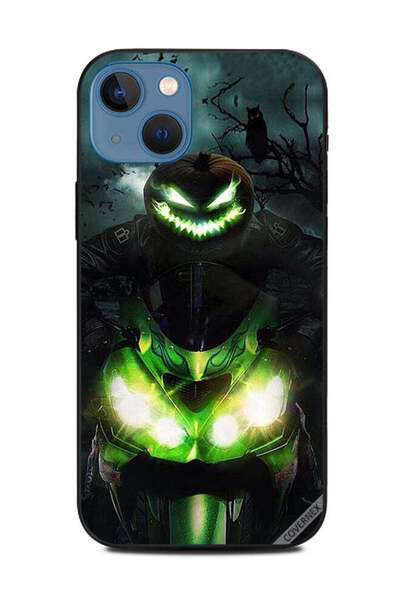 Covernex Protective Case Cover For Apple iPhone 13 Green Bike Dark Night Owl ...