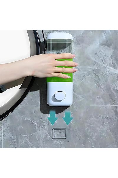 AKC 500ml Wall Mounted Manual Soap Dispenser – ABS Plastic Hand Wash, Foam or Liquid Soap Dispenser