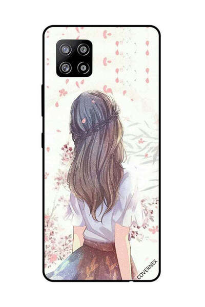 Covernex غطاء حماية لهاتف سامسونج جالاكسي A42 فتاة لطيفة في تفكير عميق