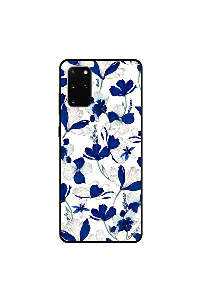 Covernex غطاء حماية سامسونج جالكسي S20 بلس بنقشة زهور زرقاء وبيضاء