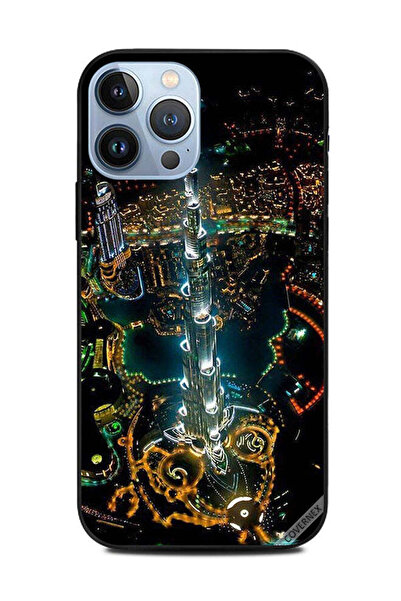 Covernex غطاء حماية لهاتف Apple iPhone 13 Pro Max منظر وسط المدينة من السماء