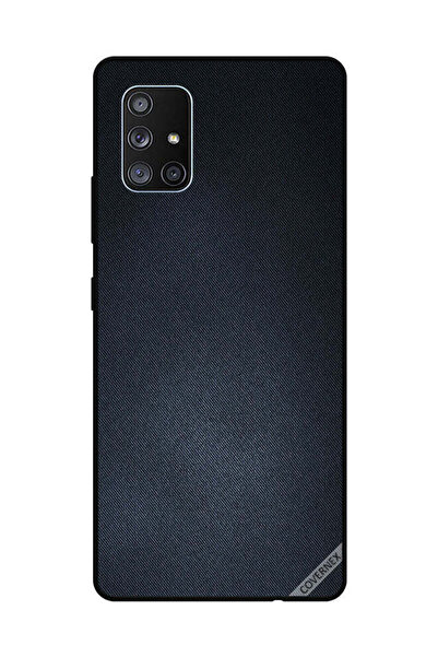 Covernex غطاء حماية لهاتف سامسونج جالاكسي A71 بنقشة جينز سوداء