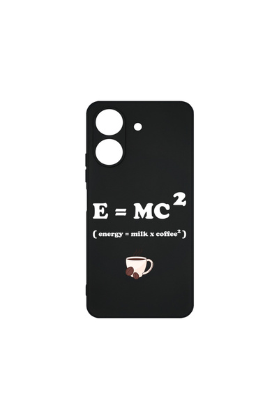 bestcase ® Husă Slim Silicon pentru Xiaomi Redmi 13C 4G, Energy = Cafea X Lap...
