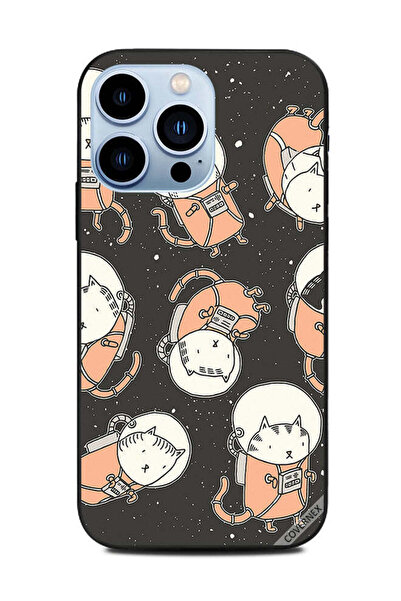 Covernex غطاء حماية لهاتف Apple iPhone 13 Pro قطة في الفضاء