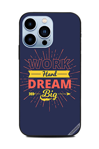 Covernex غطاء حماية لجهاز Apple iPhone 13 Pro، اعمل بجد، احلم، سهم كبير