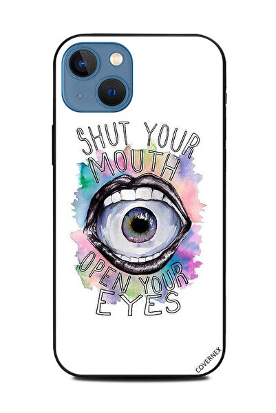 Covernex غطاء حماية لهاتف Apple iPhone 13 - أغلق فمك وافتح عينيك