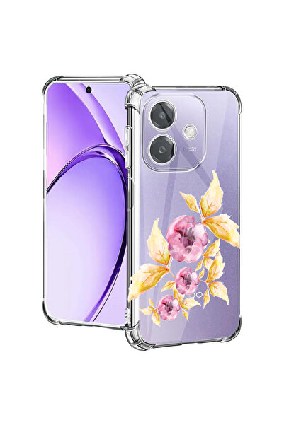 bestcase ® Carcasă antișoc pentru OPPO A40 / A40M, flori pastelate, 1946018 A...