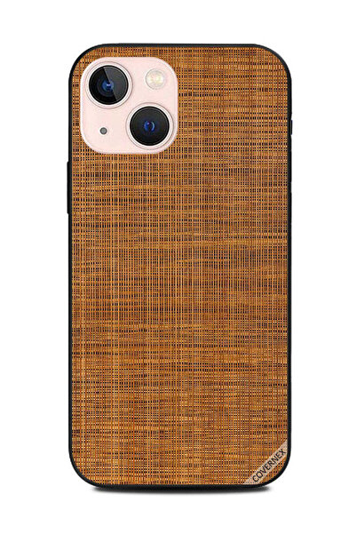 Covernex غطاء حماية لهاتف Apple iPhone 13 Mini بنمط خيط بني
