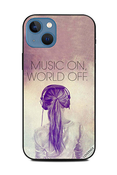 Covernex غطاء حماية لجهاز Apple iPhone 13 Music On World Off