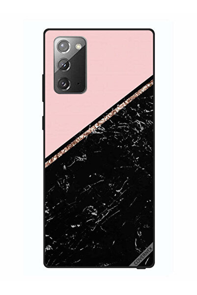 Covernex غطاء حماية لهاتف سامسونج جالكسي نوت 20 - رخامي أسود وشريط ذهبي