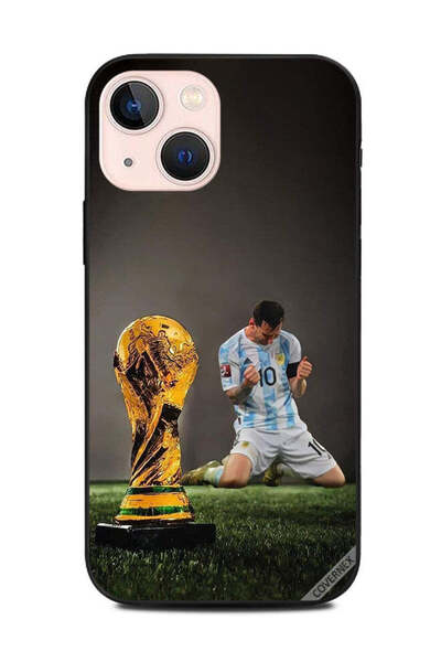 Covernex غطاء حماية لهاتف Apple iPhone 13 Mini مع صورة ليو ميسي وكأس الفيفا