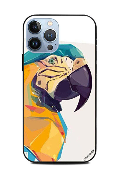 Covernex غطاء حماية لهاتف Apple iPhone 13 Pro Max برسومات ببغاء متجهة