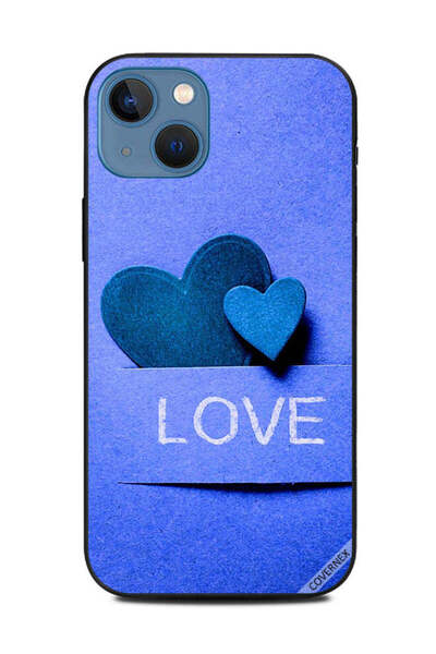Covernex غطاء حماية لهاتف أبل آيفون 13 - قلب أزرق