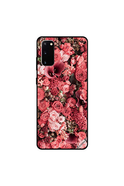 Covernex غطاء حماية لهاتف سامسونج جالكسي S20 بطبعة حديقة ورود الخوخ