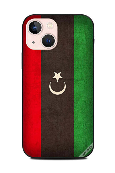 Covernex غطاء حماية لهاتف آيفون 13 ميني من أبل، علم ليبيا، عتيق