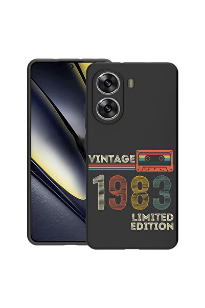 bestcase ® Husa Slim Silicon pentru Poco X7 Pro, 1983 - Vintage Tape, 1992025...