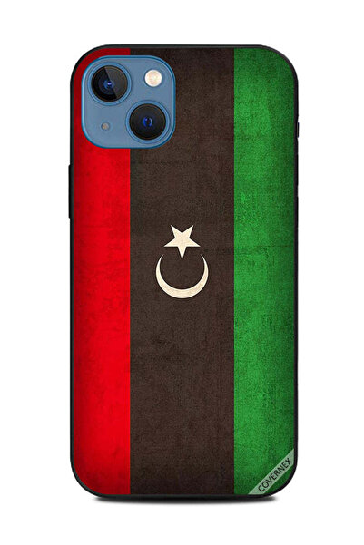 Covernex غطاء حماية لجهاز آيفون 13 من آبل، علم ليبيا، عتيق