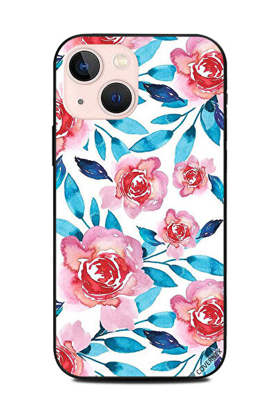 Covernex غطاء حماية لهاتف Apple iPhone 13 Mini بنقشة زهور ملونة
