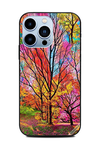 Covernex غطاء حماية لهاتف Apple iPhone 13 Pro - غابة ملونة
