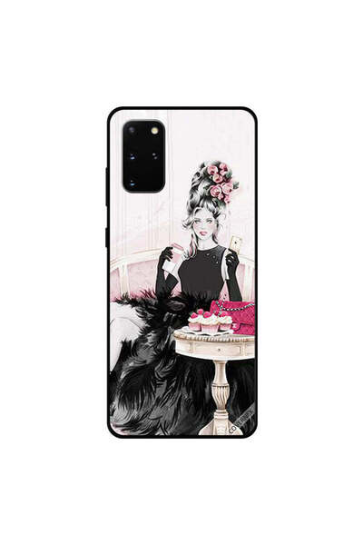 Covernex غطاء حماية لهاتف سامسونج جالاكسي S20 بلس، فتاة سوداء أنيقة جاهزة للح...