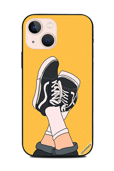 Covernex غطاء حماية لهاتف Apple iPhone 13 Mini مصنوع من قماش الأحذية من الأسفل